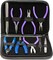 The Beadsmith Deluxe Beader’s Tool Set – 10-Pieces: Round, Chain, Side Cutter, Crimper, Knot Cutter, Knotting & Split Ring Tweezers, Bead Scoop, Nylon Jaw Flat and a Leatherette Carrying Case
